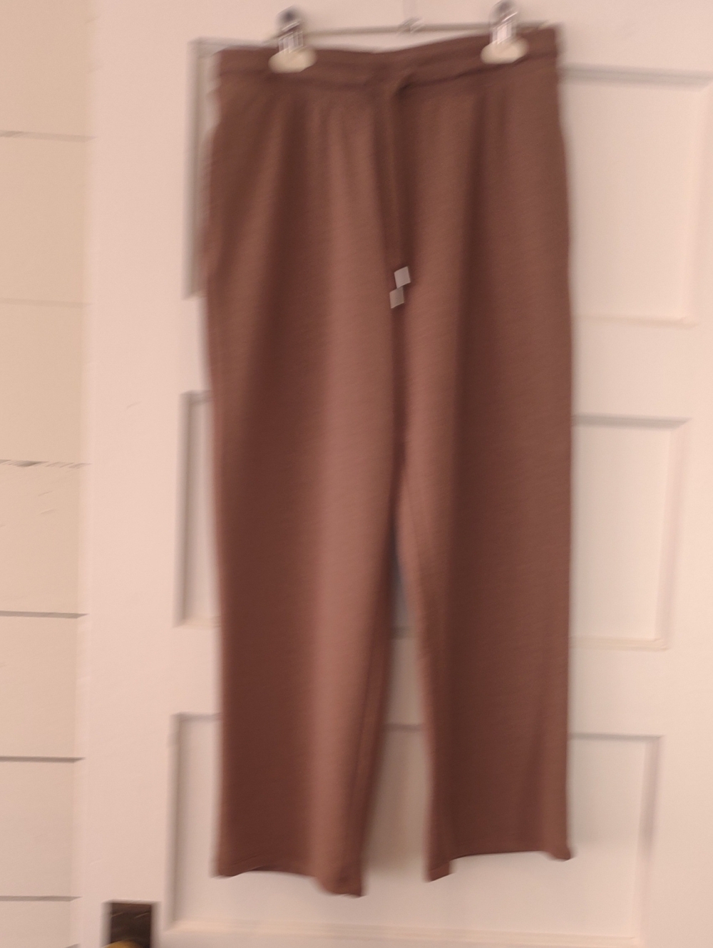 Women's Joyspun Straight-Leg Fleece Drawstring Pants in Brown